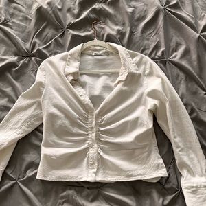 Zara button up top